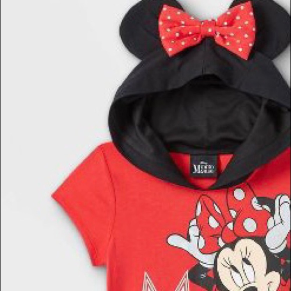 Girls' Minnie Mouse Hooded A-Line Dress, 6/6X